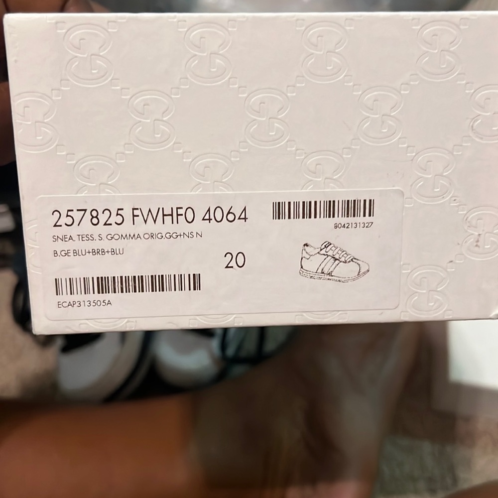 Gucci shoes for babies only worn three times.